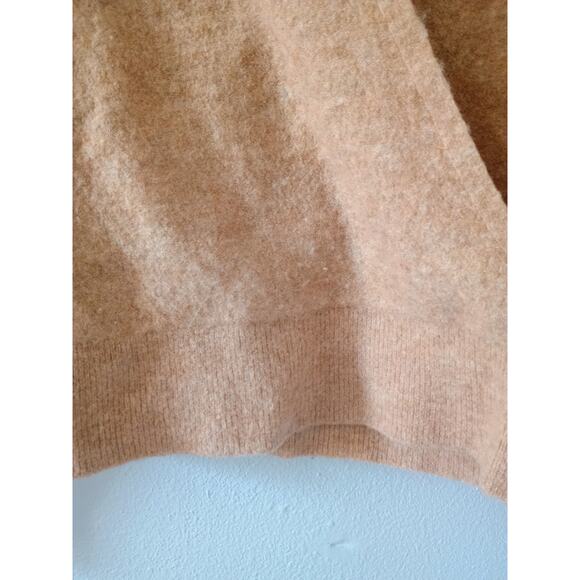 Banana Republic Aire Wrap-Front Sweater wool blend tan beige ballet Core neutral - Picture 4 of 10